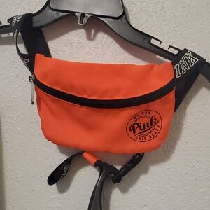 PINK Victoria's Secret Bold Orange Belt Bag